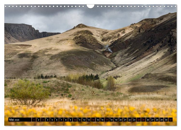 Produktbild: Island. Ein Land f&uuml;r Entdecker und Abenteurer. (Wandkalender 2026 DIN A3 quer), CALVENDO Monatskalender