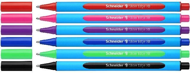 Produktbild: Schneider Kugelschreiber Slider Edge XB, 6er Set Colours
