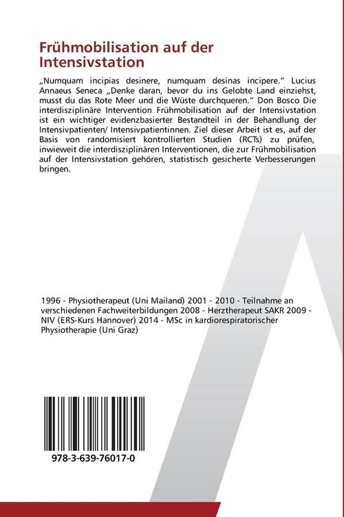 Produktbild: Fr&uuml;hmobilisation auf der Intensivstation