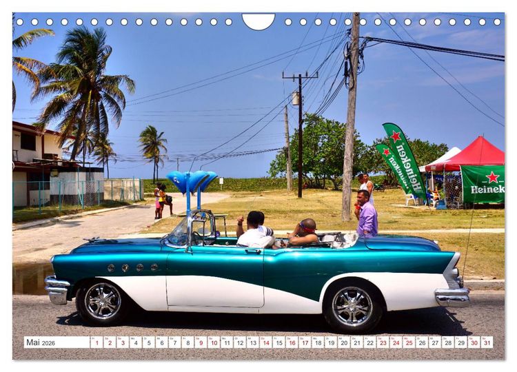 Produktbild: BUICK '55 - Mit 70 unterwegs in Kuba (Wandkalender 2026 DIN A4 quer), CALVENDO Monatskalender