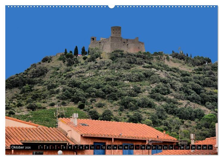 Produktbild: Frankreichs wehrhafter S&uuml;den - Festungen und Wehranlagen im Languedoc-Roussillon (hochwertiger Premium Wandkalender 2026 DIN A2 quer), Kunstdruck in Hochglanz