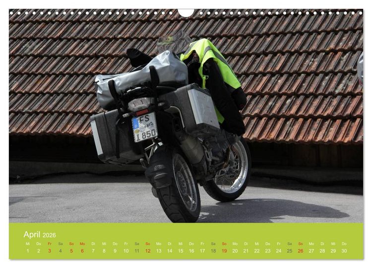 Produktbild: Freude an - Spa&szlig; mit der BMW GS (Wandkalender 2026 DIN A3 quer), CALVENDO Monatskalender