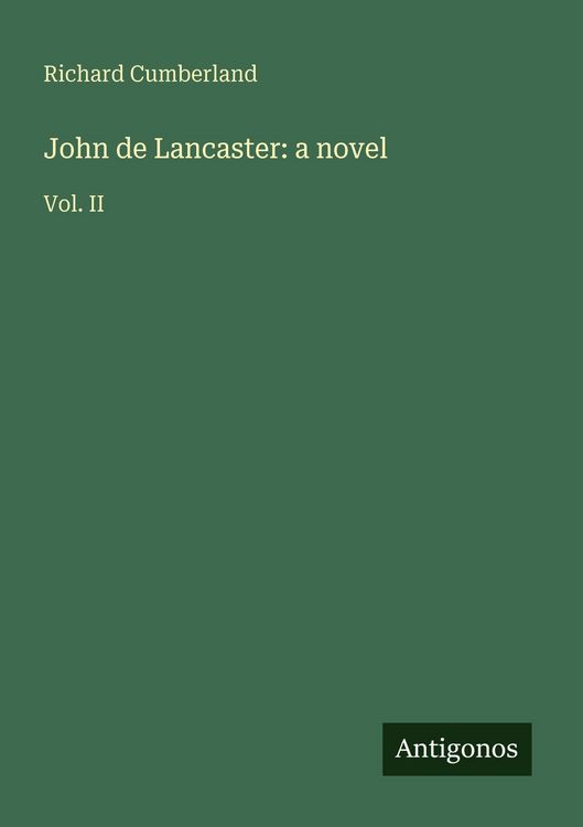 Produktbild: John de Lancaster: a novel