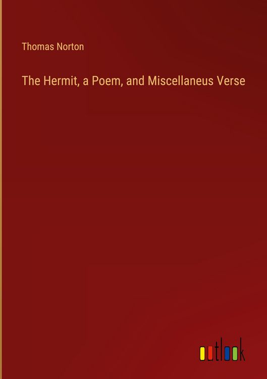 Produktbild: The Hermit, a Poem, and Miscellaneus Verse