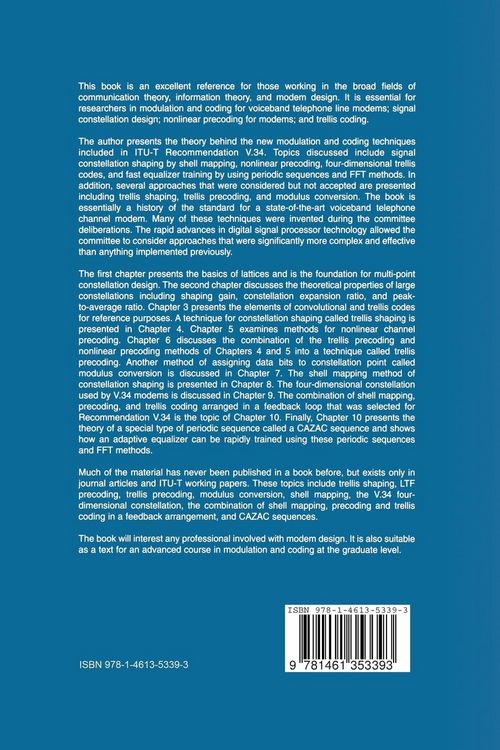 Produktbild: Constellation Shaping, Nonlinear Precoding, and Trellis Coding for Voiceband Telephone Channel Modems