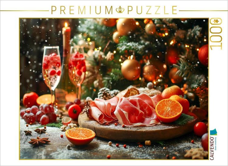 Produktbild: CALVENDO Puzzle Weihnachtliche K&ouml;stlichkeiten | 1000 Teile Lege-Gr&ouml;&szlig;e 64x48cm Foto-Puzzle f&uuml;r gl&uuml;ckliche Stunden