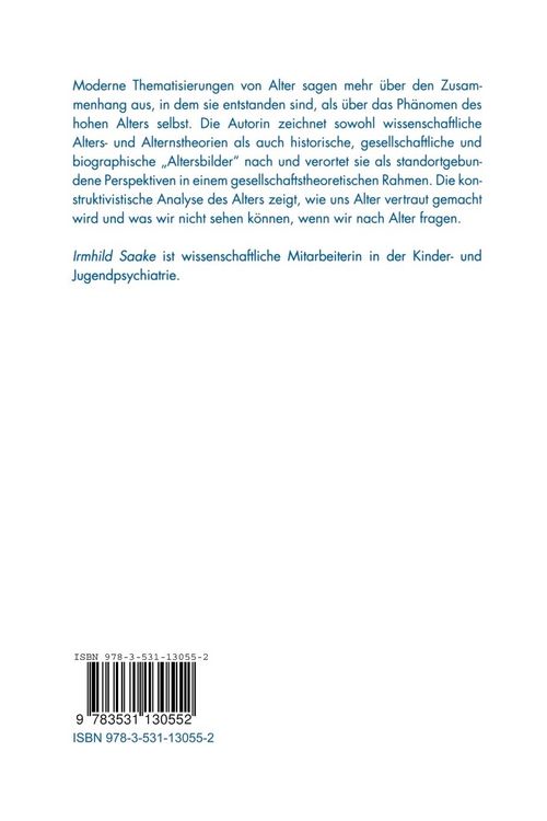 Produktbild: Theorien &uuml;ber das Alter