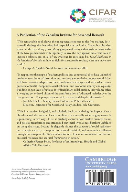 Produktbild: Social Resilience in the Neoliberal Era