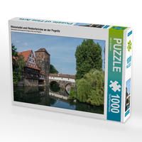 Produktbild: CALVENDO Puzzle Weinstadel und Henkerbr&uuml;cke an der Pegnitz | 1000 Teile Lege-Gr&ouml;&szlig;e 64x48cm Foto-Puzzle f&uuml;r gl&uuml;ckliche Stunden