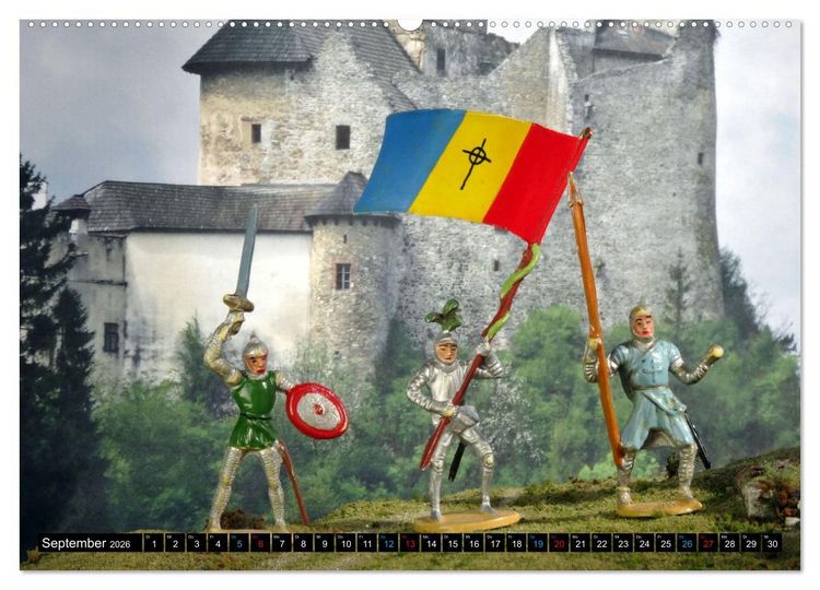 Produktbild: Landsknechte und Ritter im Modell (Wandkalender 2026 DIN A2 quer), CALVENDO Monatskalender