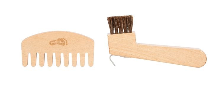Produktbild: Pferdepflegeset mit Tasche rot