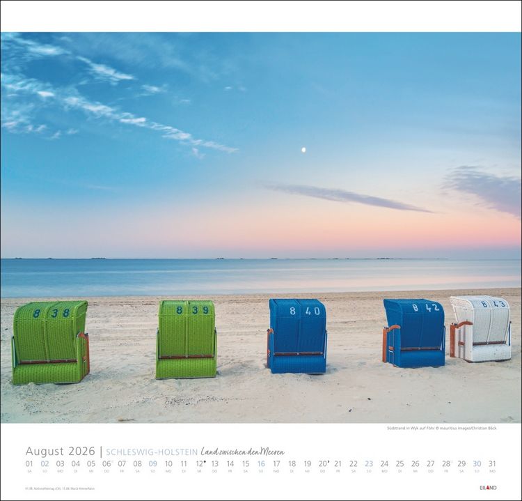 Produktbild: Schleswig-Holstein Edition Kalender 2026 - Land zwischen den Meeren