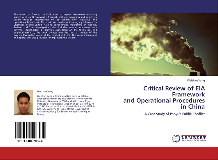 Produktbild: Critical Review of EIA Framework and Operational Procedures in China