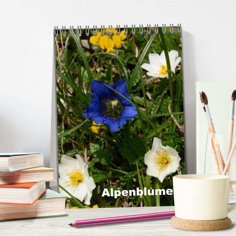Produktbild: Alpenblumen (Tischkalender 2026 DIN A5 hoch), CALVENDO Monatskalender