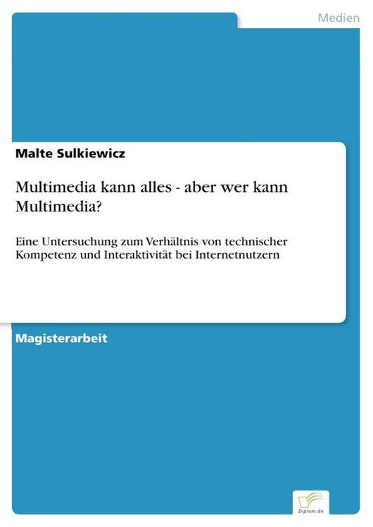 Produktbild: Multimedia kann alles - aber wer kann Multimedia?