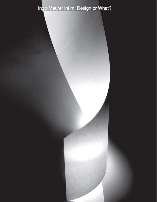 Produktbild: Ingo Maurer intim. Design or What?
