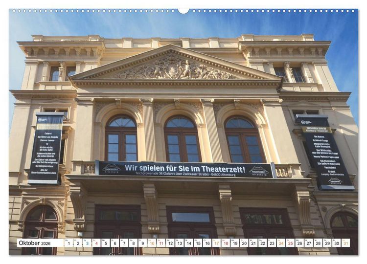 Produktbild: Altenburg, die Stadt des Skat-Spiels (Wandkalender 2026 DIN A2 quer), CALVENDO Monatskalender