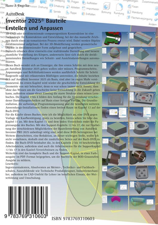 Produktbild: AutoDesk Inventor 2025 Bauteile
