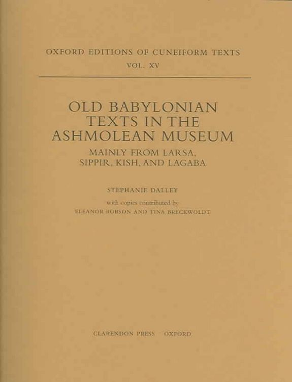 Produktbild: Old Babylonian Texts in The As