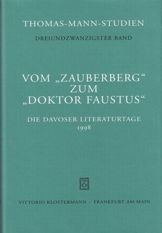 Bild vom Artikel Vom ' Zauberberg' zum ' Doktor Faustus' vom Autor Thomas Sprecher