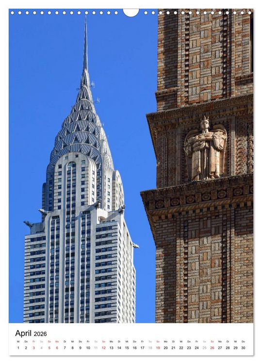 Produktbild: New Yorks architektonische Highlights (Wandkalender 2026 DIN A3 hoch), CALVENDO Monatskalender