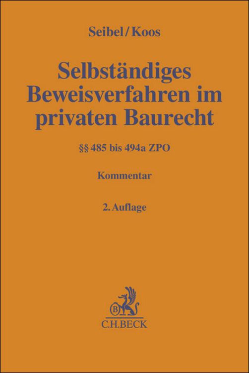 Produktbild: Selbst&auml;ndiges Beweisverfahren im privaten Baurecht