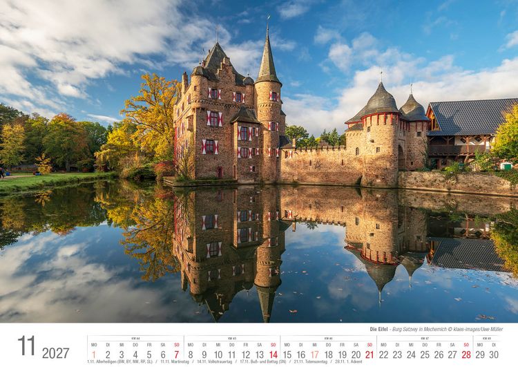 Produktbild: Eifel 2027 Bildkalender A3 Spiralbindung