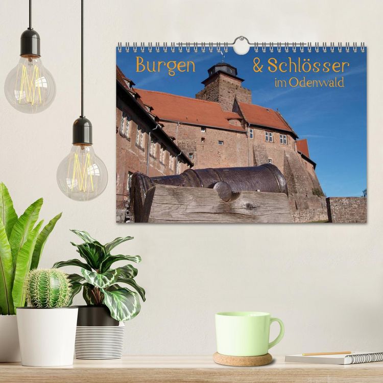 Produktbild: Burgen & Schl&ouml;sser im Odenwald (Wandkalender 2026 DIN A4 quer), CALVENDO Monatskalender