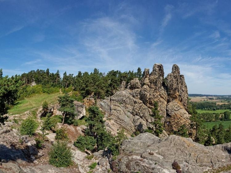Produktbild: CALVENDO Puzzle Ein Motiv aus dem Kalender Der Harz, Naturschutzgebiet Teufelsmauer | 1000 Teile Lege-Gr&ouml;&szlig;e 64x48cm Foto-Puzzle f&uuml;r gl&uuml;ckliche Stunden
