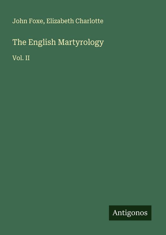 Produktbild: The English Martyrology