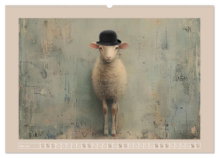 Produktbild: Sch&auml;fchenparade (hochwertiger Premium Wandkalender 2026 DIN A2 quer), Kunstdruck in Hochglanz