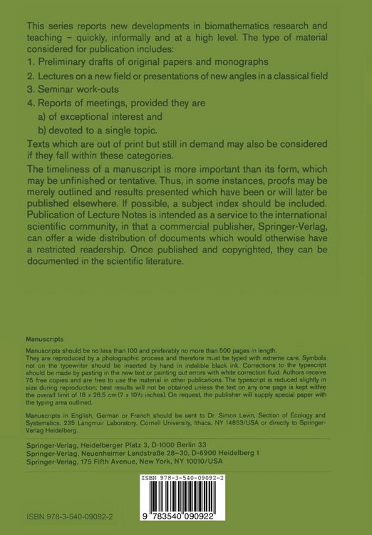 Produktbild: Time Lags in Biological Models