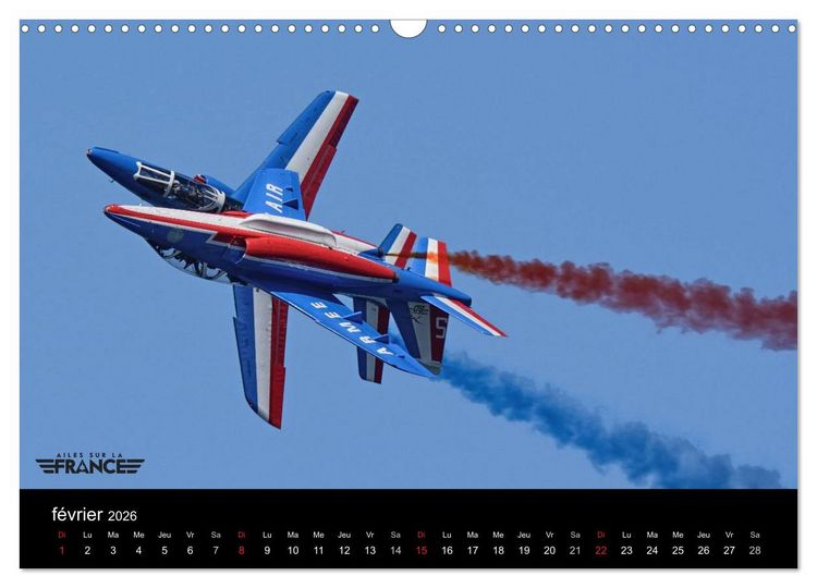 Produktbild: Ailes sur la France (Calendrier mural 2026 DIN A3 vertical), CALVENDO calendrier mensuel