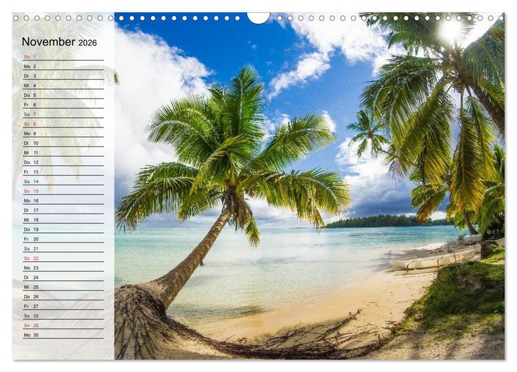 Produktbild: S&uuml;dseetr&auml;ume. Paradiese im Pazifik (Wandkalender 2026 DIN A3 quer), CALVENDO Monatskalender