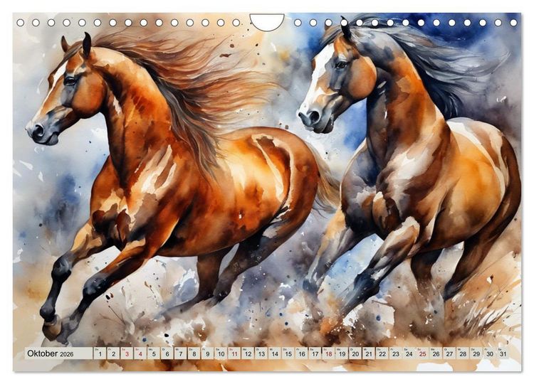 Produktbild: Elegant und anmutig (Wandkalender 2026 DIN A4 quer), CALVENDO Monatskalender