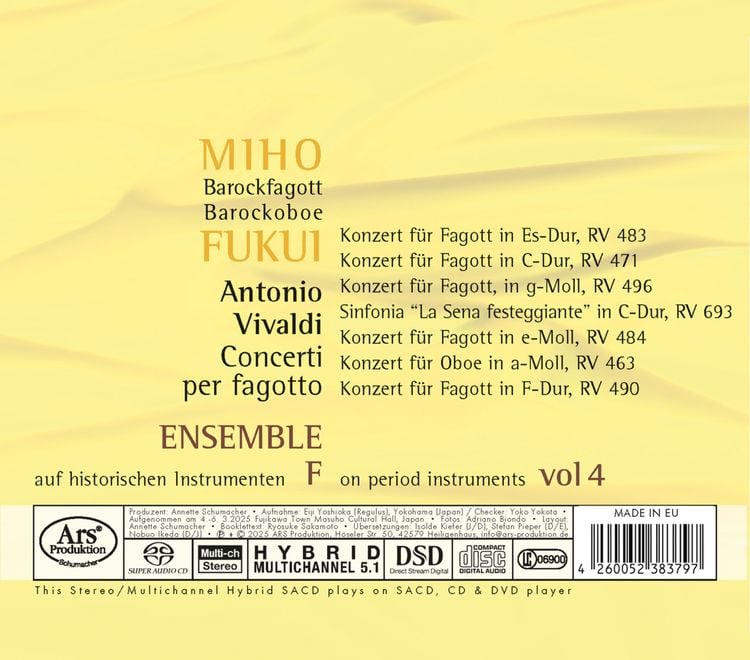 Produktbild: Concerti per Fagotto Vol.