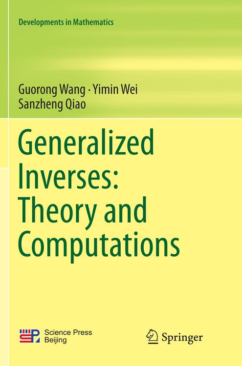 Produktbild: Generalized Inverses: Theory and Computations