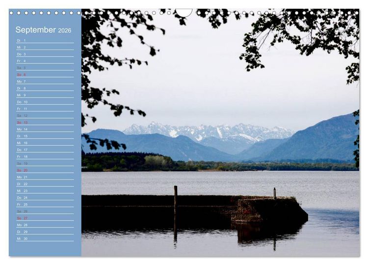 Produktbild: Am sch&ouml;nen Chiemsee (Wandkalender 2026 DIN A3 quer), CALVENDO Monatskalender