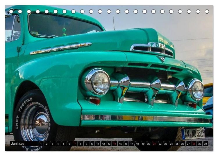 Produktbild: FORD PICK-UPS F 1 - F 100 (Tischkalender 2026 DIN A5 quer), CALVENDO Monatskalender