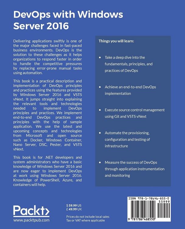 Produktbild: DevOps with Windows Server 2016