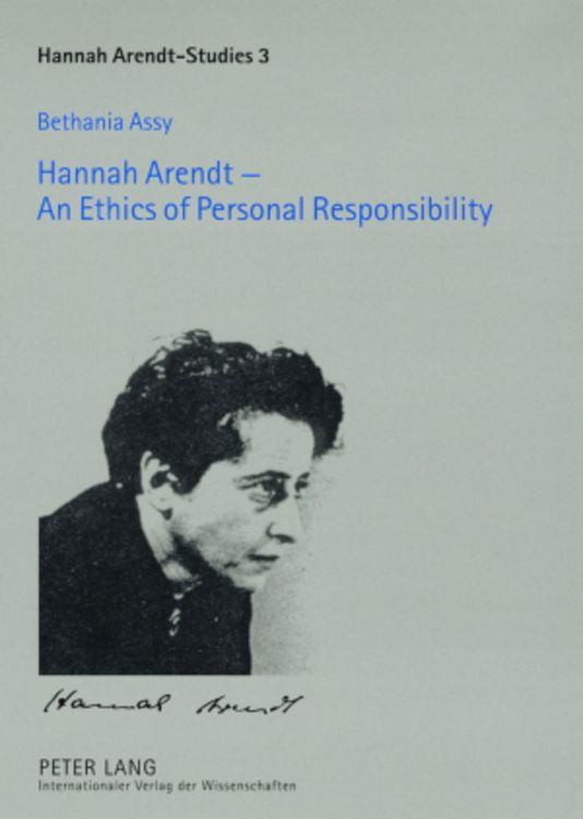 Produktbild: Hannah Arendt &ndash; An Ethics of Personal Responsibility