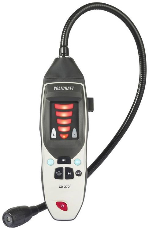 Produktbild: VOLTCRAFT Gasleck-Detektor GD-270 Methan, Wasserstoff, Propan, Ethylen, Ethan, Hexan, Benzol, Iso-Butan, Ethanol, Acetaldehyd
