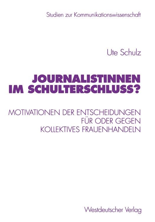 Produktbild: Journalistinnen im Schulterschluss?