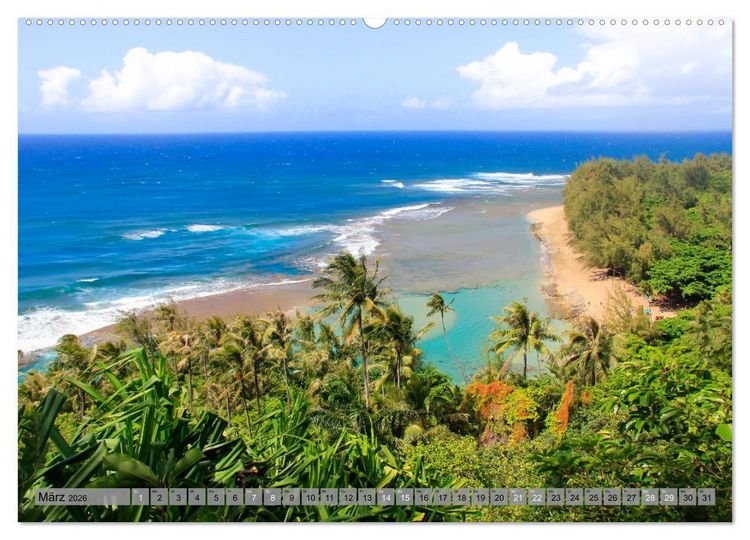 Produktbild: Kauai - Einmal Paradies und zur&uuml;ck (Wandkalender 2026 DIN A2 quer), CALVENDO Monatskalender