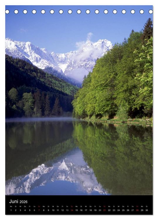 Produktbild: Idyllische Landschaften in Bayern (Tischkalender 2026 DIN A5 hoch), CALVENDO Monatskalender