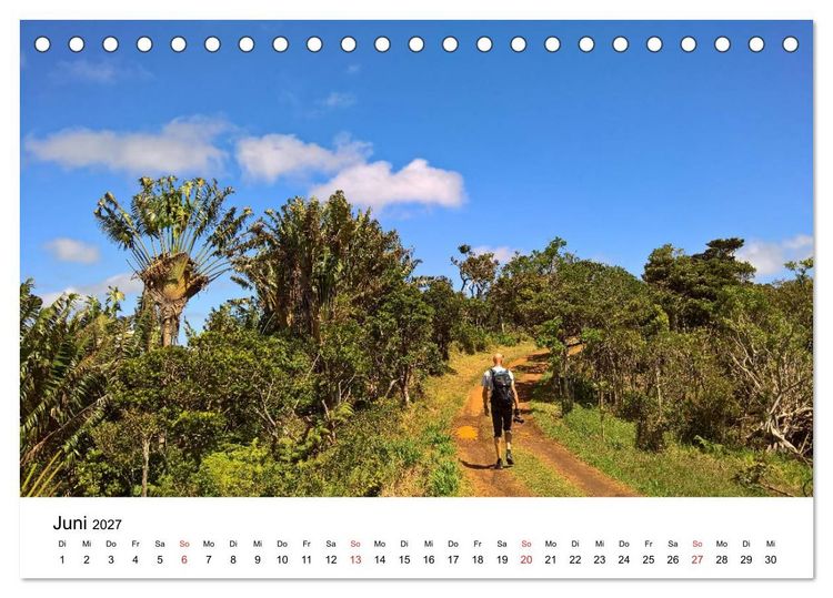 Produktbild: Mauritius - Wanderimpressionen von Rolf Dietz (Tischkalender 2027 DIN A5 quer), CALVENDO Monatskalender