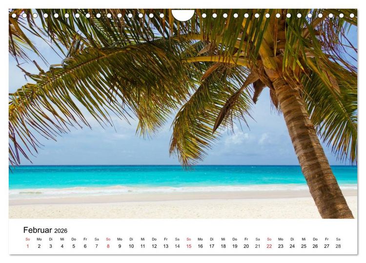Produktbild: Traumstr&auml;nde in der Karibik (Wandkalender 2026 DIN A4 quer), CALVENDO Monatskalender