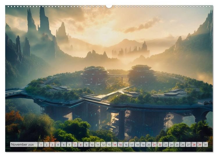 Produktbild: Gigapolis (Wandkalender 2026 DIN A2 quer), CALVENDO Monatskalender