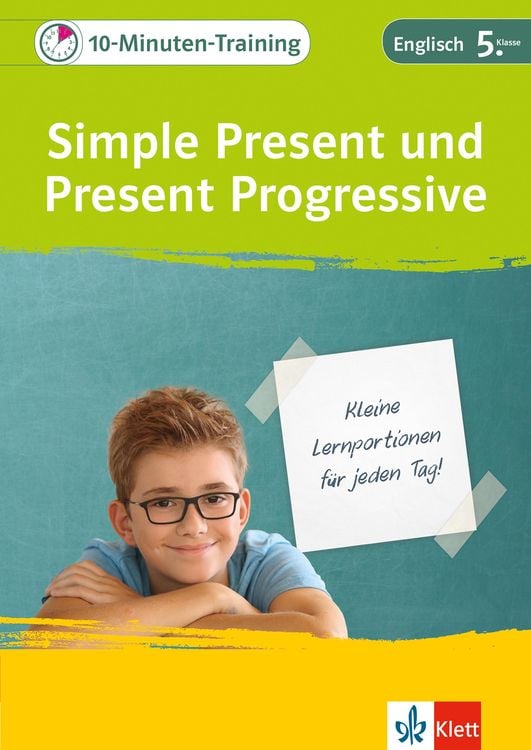 Produktbild: Klett 10-Minuten-Training Englisch Grammatik Simple Present und Present Progressive 5. Klasse