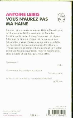 Produktbild: Vous n'aurez pas ma haine